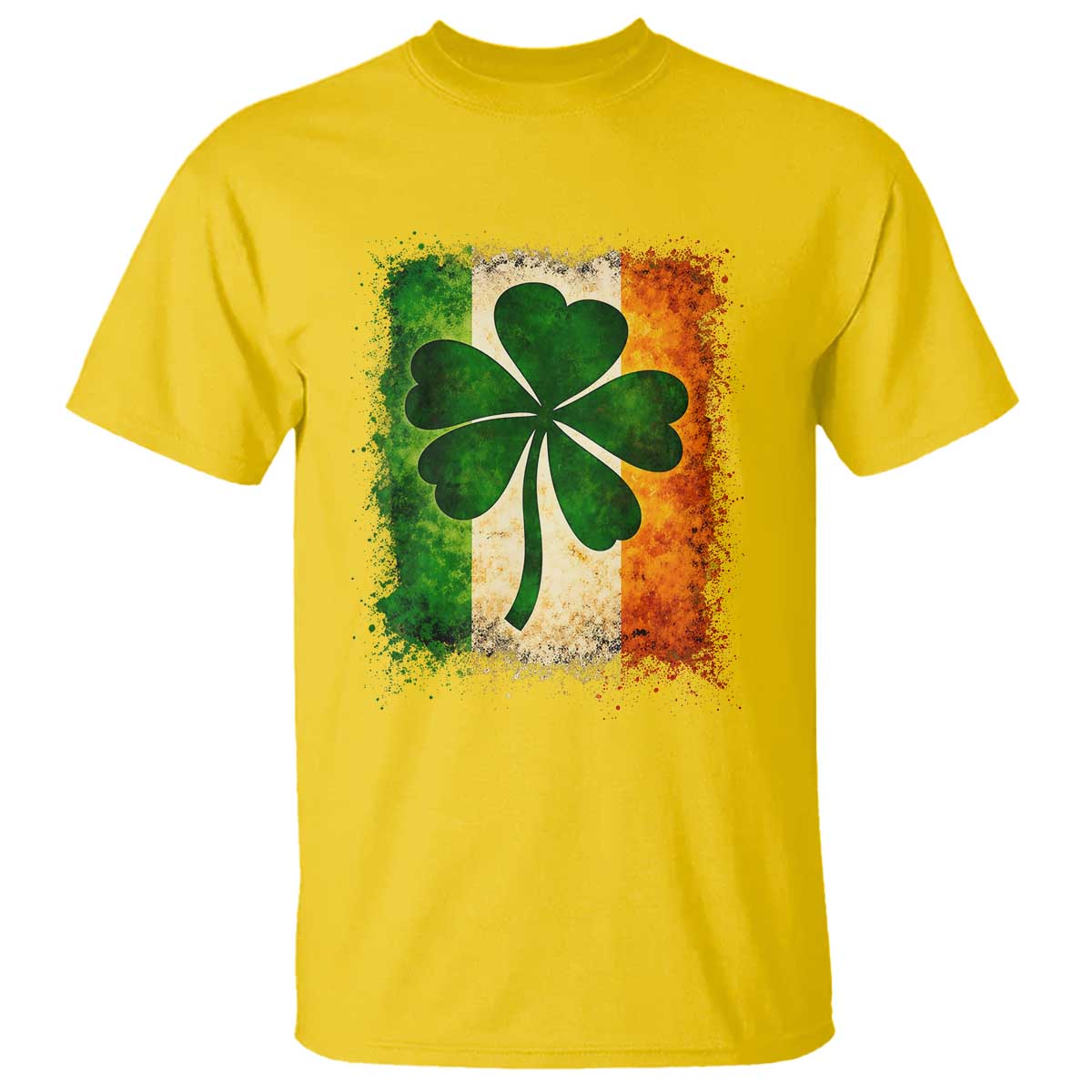 Retro Ireland Shamrock Irish Flag St Patricks Day T Shirt