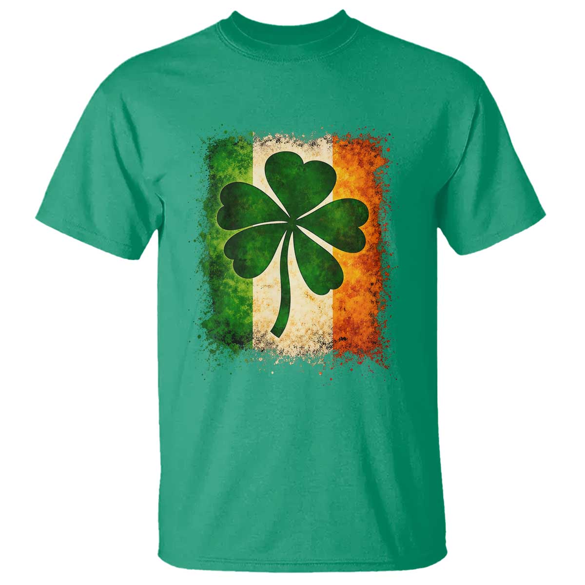 Retro Ireland Shamrock Irish Flag St Patricks Day T Shirt