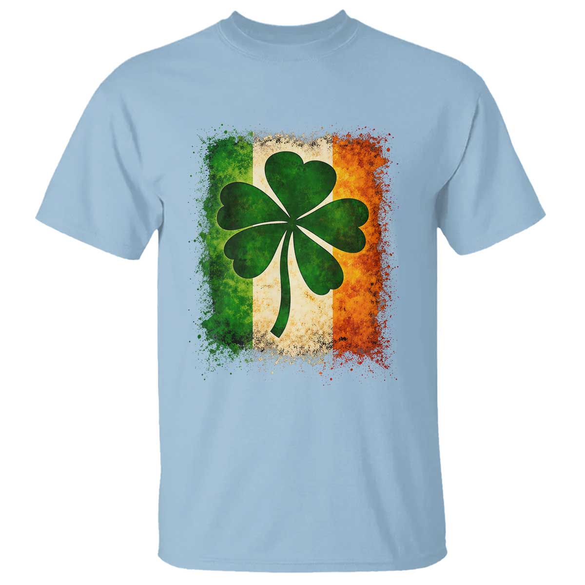 Retro Ireland Shamrock Irish Flag St Patricks Day T Shirt