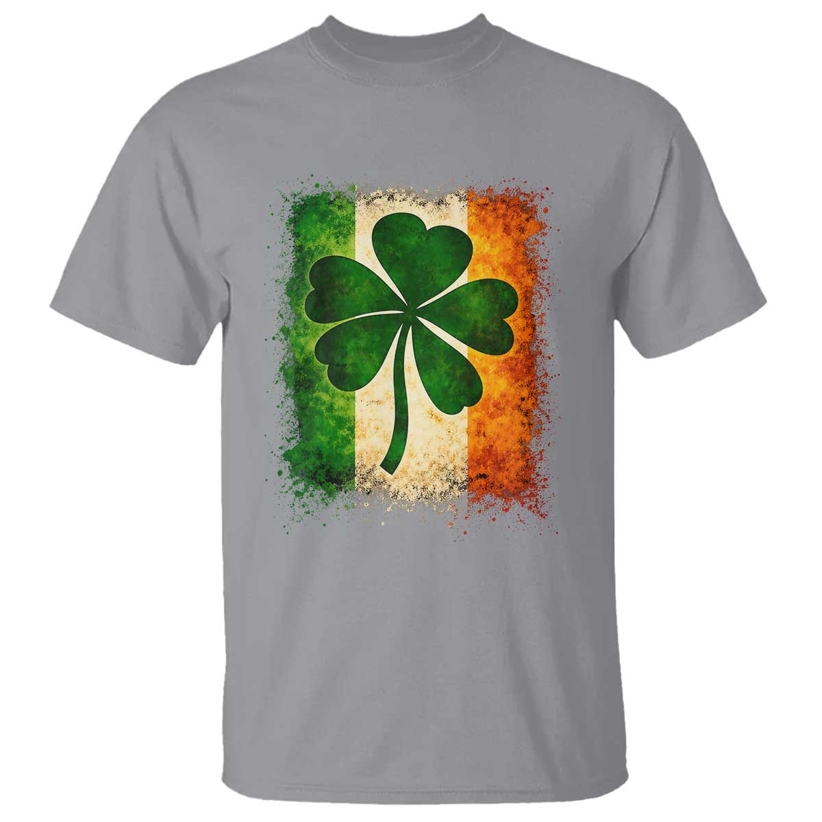Retro Ireland Shamrock Irish Flag St Patricks Day T Shirt