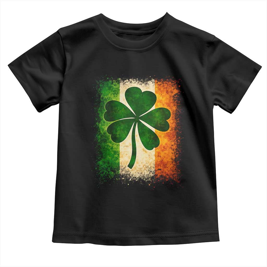 Retro Ireland Shamrock Irish Flag St Patricks Day Toddler T Shirt