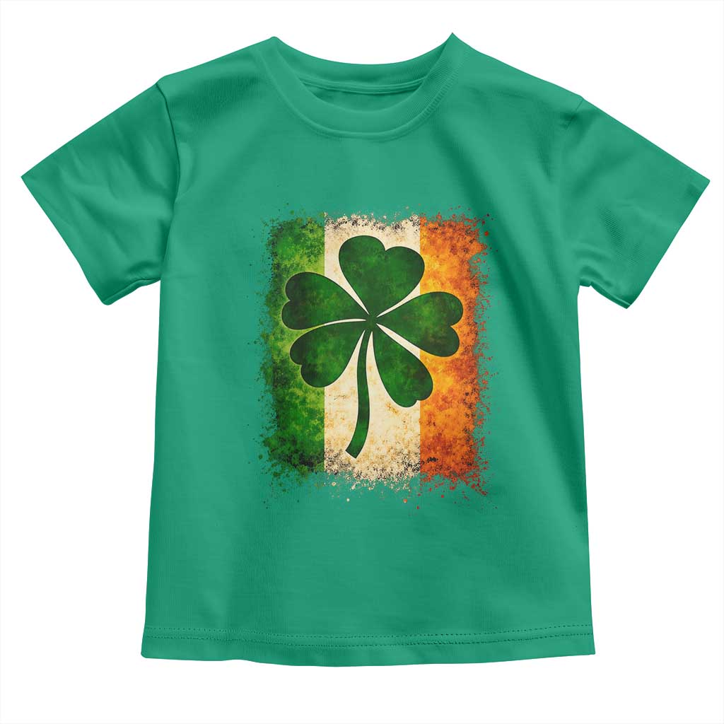 Retro Ireland Shamrock Irish Flag St Patricks Day Toddler T Shirt