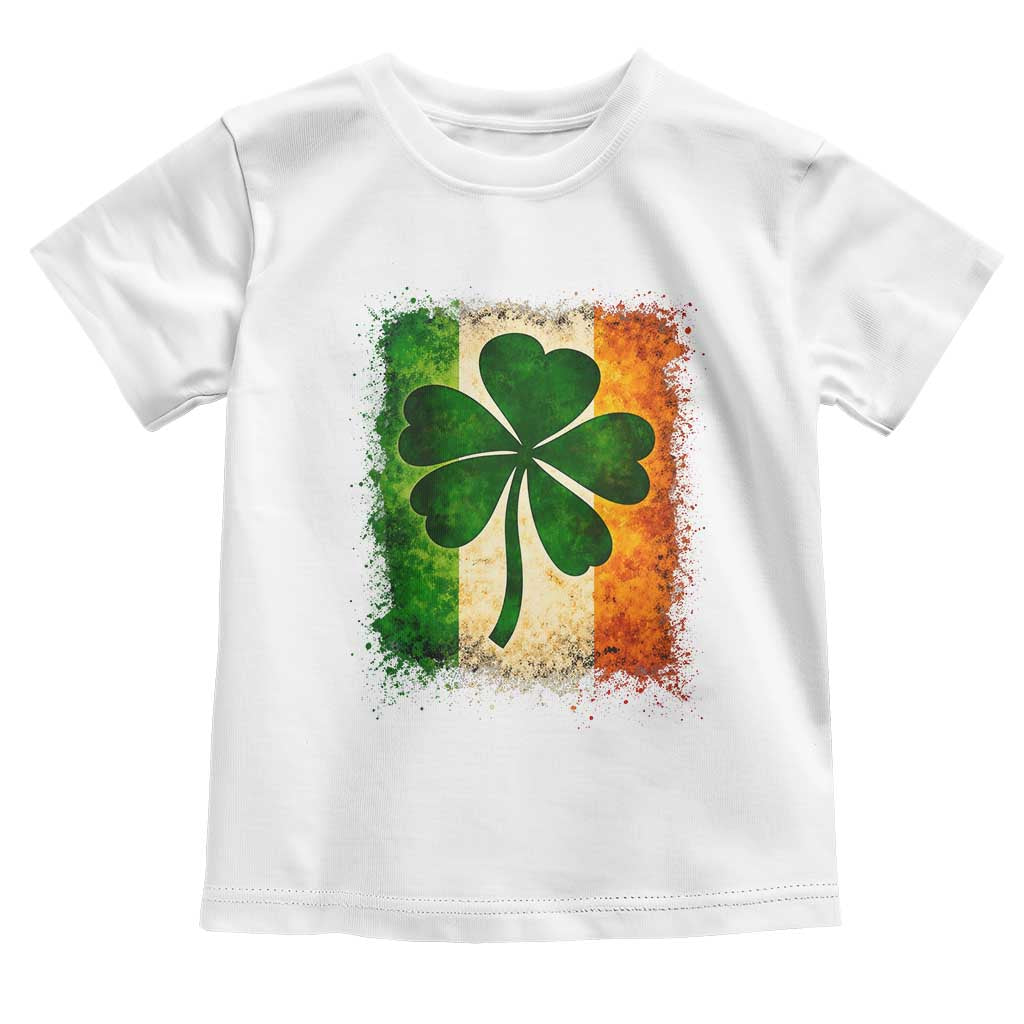 Retro Ireland Shamrock Irish Flag St Patricks Day Toddler T Shirt