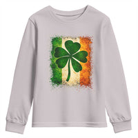 Retro Ireland Shamrock Irish Flag St Patricks Day Youth Sweatshirt