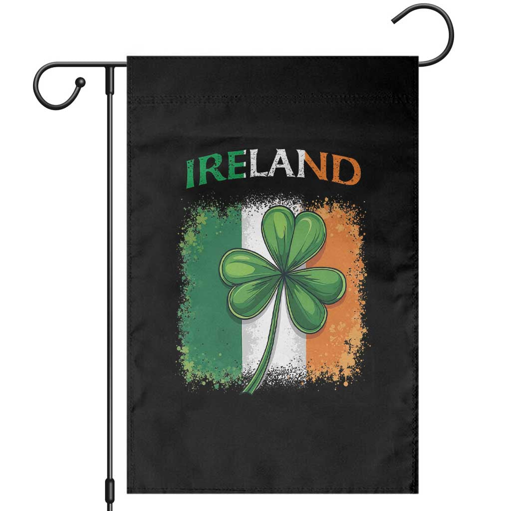 Vintage Ireland Shamrock Irish Flag St Patricks Day Garden Flag