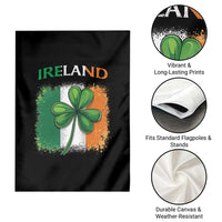 Vintage Ireland Shamrock Irish Flag St Patricks Day Garden Flag