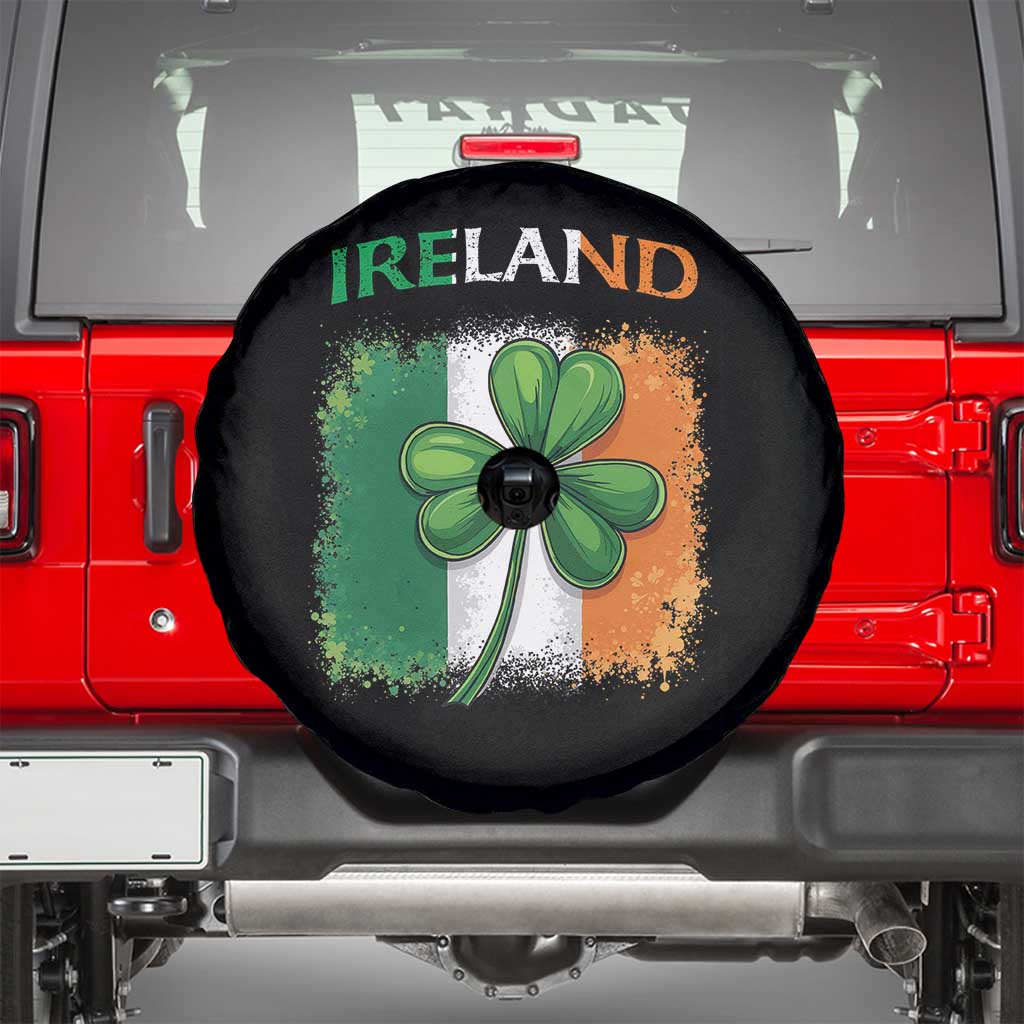 Vintage Ireland Shamrock Irish Flag St Patricks Day Spare Tire Cover