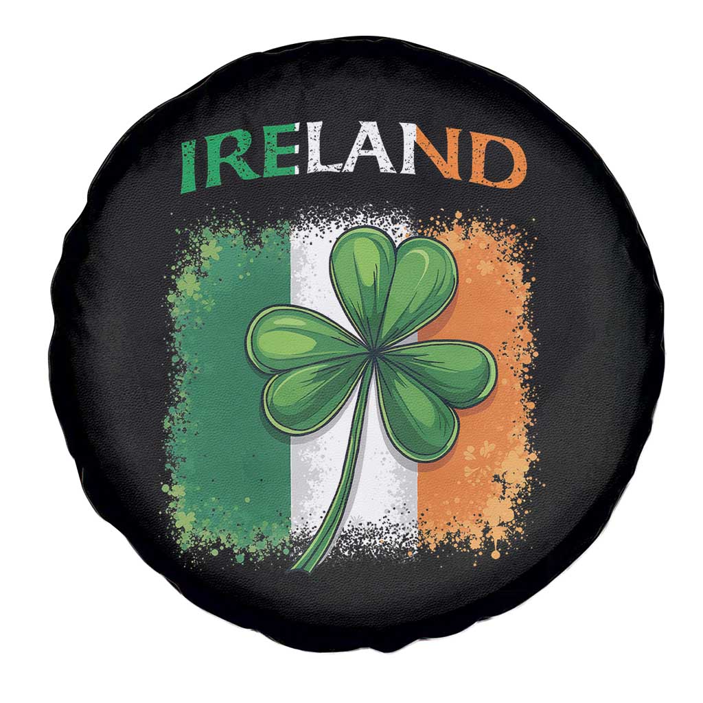 Vintage Ireland Shamrock Irish Flag St Patricks Day Spare Tire Cover