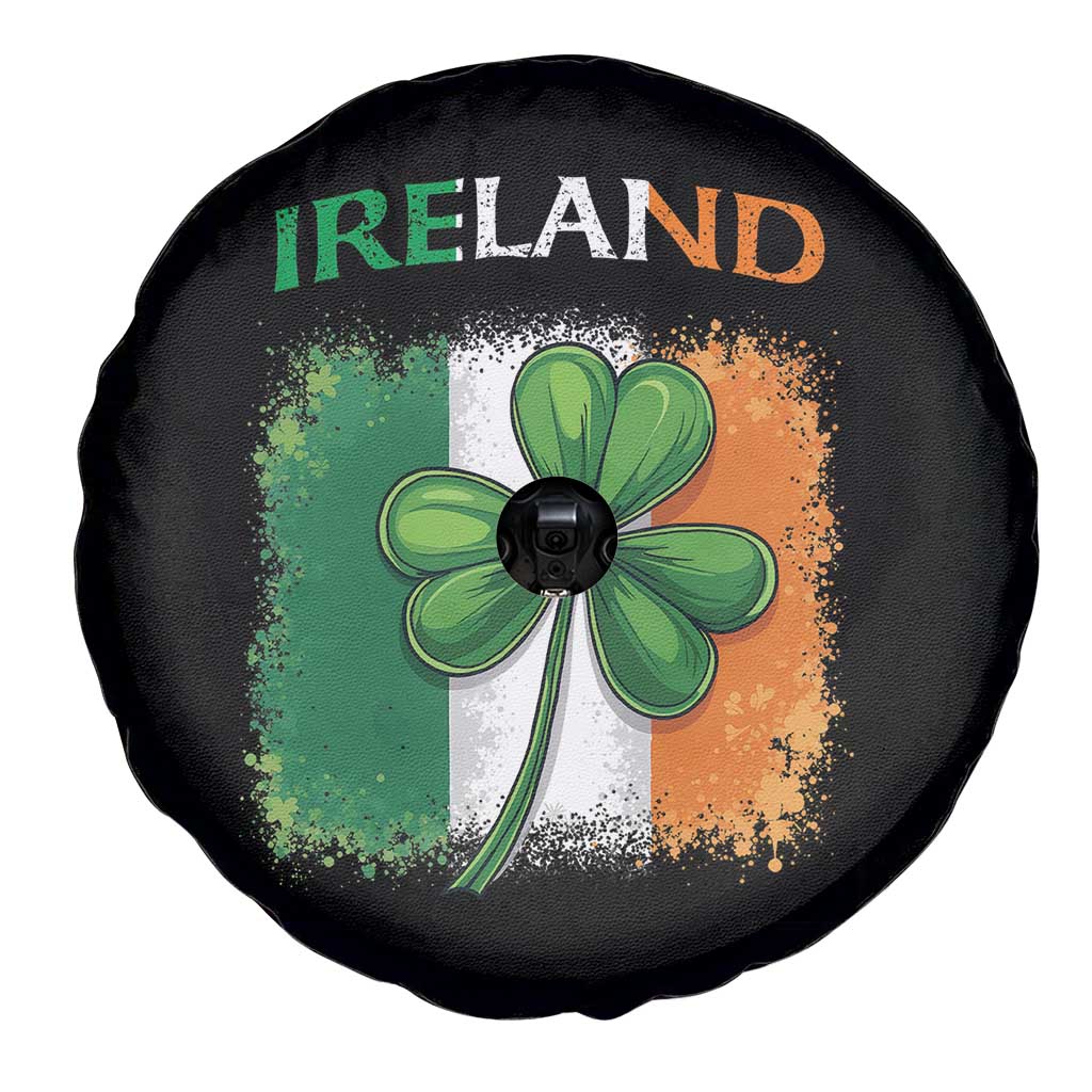 Vintage Ireland Shamrock Irish Flag St Patricks Day Spare Tire Cover