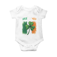 Vintage Ireland Shamrock Irish Flag St Patricks Day Baby Onesie
