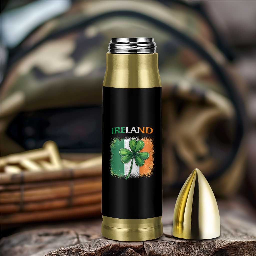 Vintage Ireland Shamrock Irish Flag St Patricks Day Bullet Tumbler
