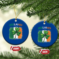 Vintage Ireland Shamrock Irish Flag St Patricks Day Ceramic Ornament