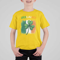 Vintage Ireland Shamrock Irish Flag St Patricks Day T Shirt For Kid
