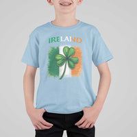 Vintage Ireland Shamrock Irish Flag St Patricks Day T Shirt For Kid