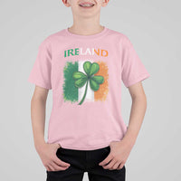 Vintage Ireland Shamrock Irish Flag St Patricks Day T Shirt For Kid