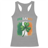 Vintage Ireland Shamrock Irish Flag St Patricks Day Racerback Tank Top