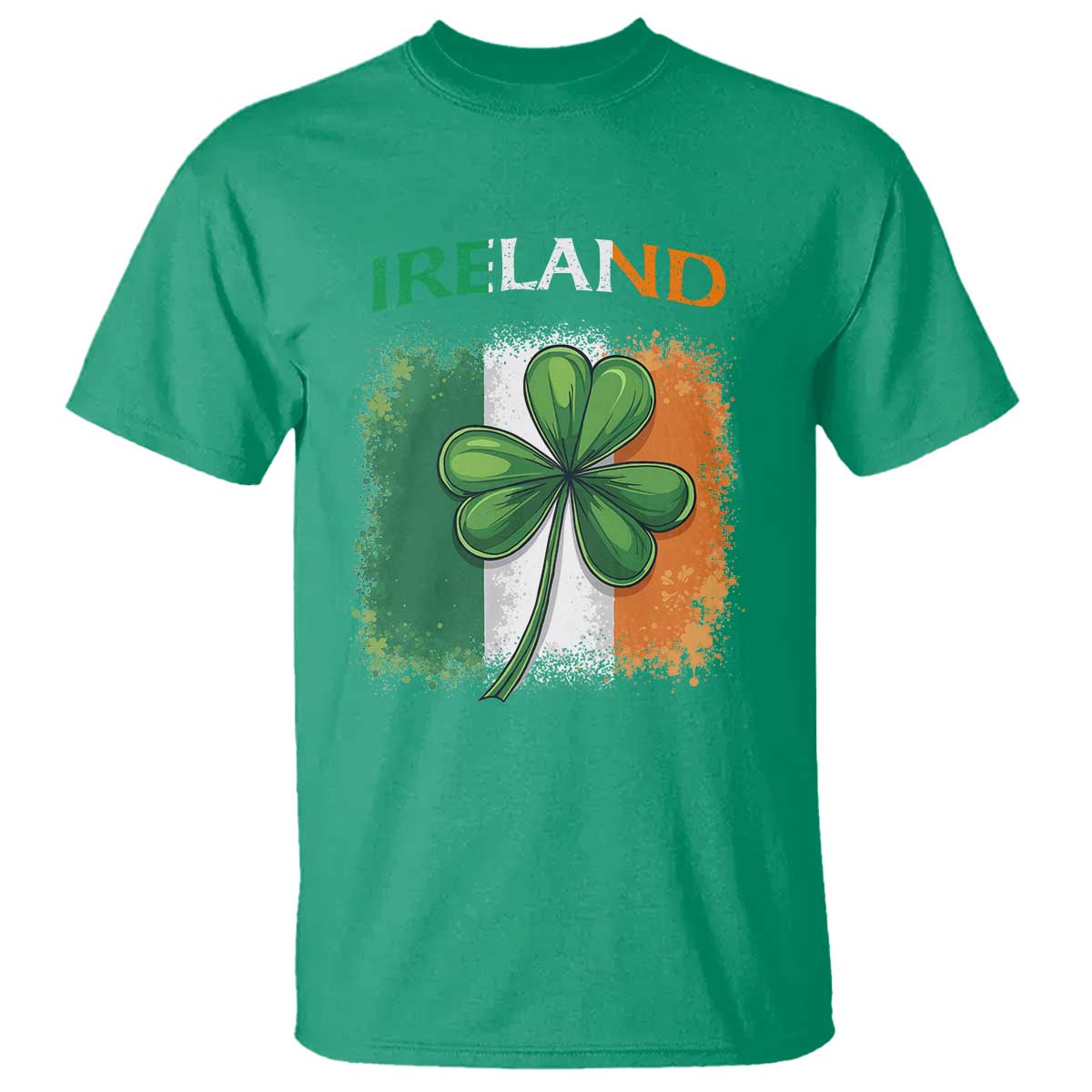 Vintage Ireland Shamrock Irish Flag St Patricks Day T Shirt