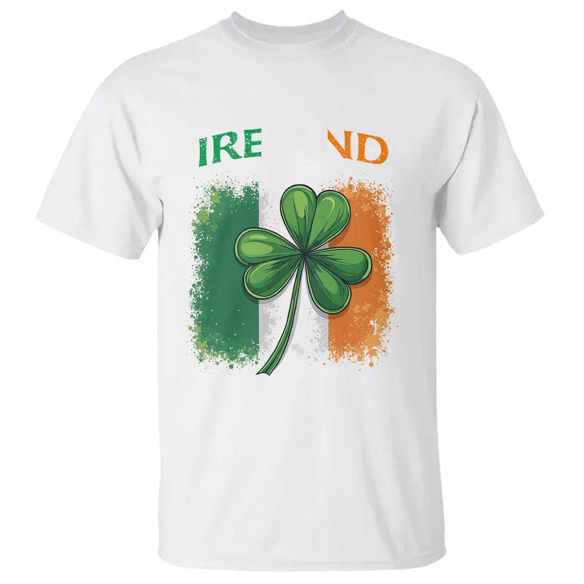 Vintage Ireland Shamrock Irish Flag St Patricks Day T Shirt