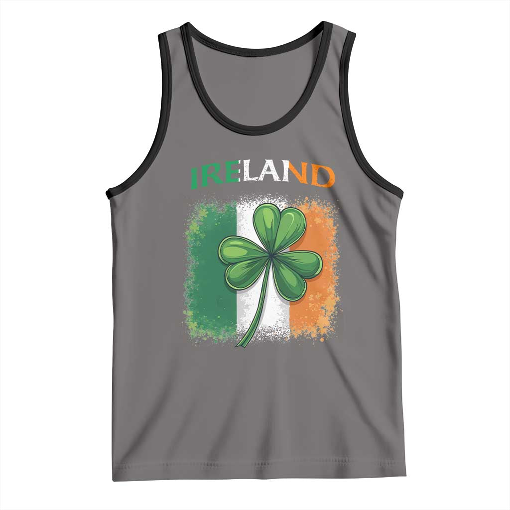 Vintage Ireland Shamrock Irish Flag St Patricks Day Tank Top