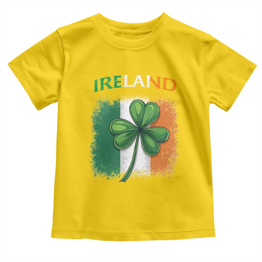 Vintage Ireland Shamrock Irish Flag St Patricks Day Toddler T Shirt