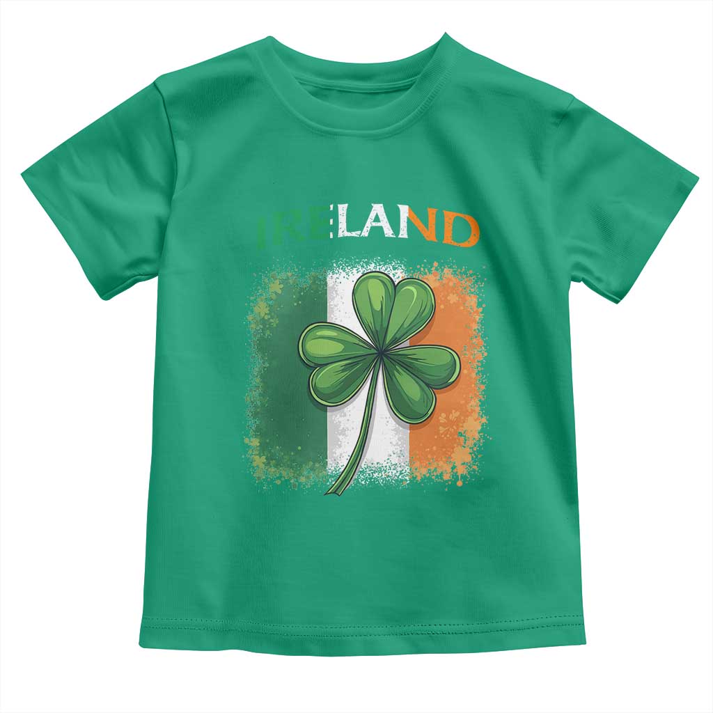 Vintage Ireland Shamrock Irish Flag St Patricks Day Toddler T Shirt