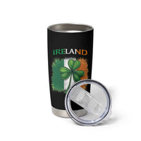 Vintage Ireland Shamrock Irish Flag St Patricks Day Tumbler Cup