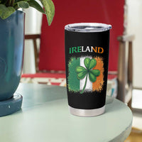 Vintage Ireland Shamrock Irish Flag St Patricks Day Tumbler Cup