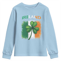 Vintage Ireland Shamrock Irish Flag St Patricks Day Youth Sweatshirt