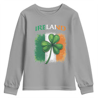 Vintage Ireland Shamrock Irish Flag St Patricks Day Youth Sweatshirt