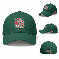 Blooming in His Grace Baseball Cap Boho Wildflower Christian Faith Bible Verse