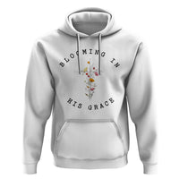 Blooming in His Grace Hoodie Boho Wildflower Christian Faith