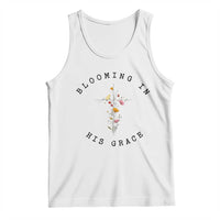 Blooming in His Grace Tank Top Boho Wildflower Christian Faith