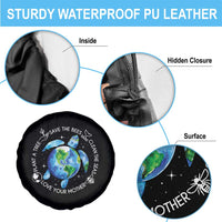 Earth Day Sea Turtle Spare Tire Cover Save Bees Plant Trees Clean Seas Environmentalist