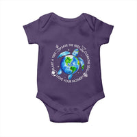 Earth Day Sea Turtle Baby Onesie Save Bees Plant Trees Clean Seas Environmentalist