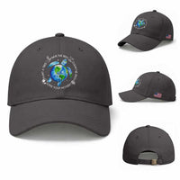 Earth Day Sea Turtle Baseball Cap Save Bees Plant Trees Clean Seas Environmentalist