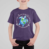 Earth Day Sea Turtle T Shirt For Kid Save Bees Plant Trees Clean Seas Environmentalist