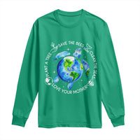 Earth Day Sea Turtle Long Sleeve Shirt Save Bees Plant Trees Clean Seas Environmentalist