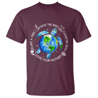 Earth Day Sea Turtle T Shirt Save Bees Plant Trees Clean Seas Environmentalist