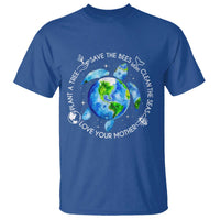 Earth Day Sea Turtle T Shirt Save Bees Plant Trees Clean Seas Environmentalist