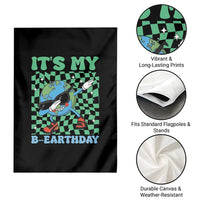 Funny Earth Day Garden Flag Its My B-Earthday