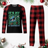 Funny Earth Day Plaid Pajama Set Its My B-Earthday