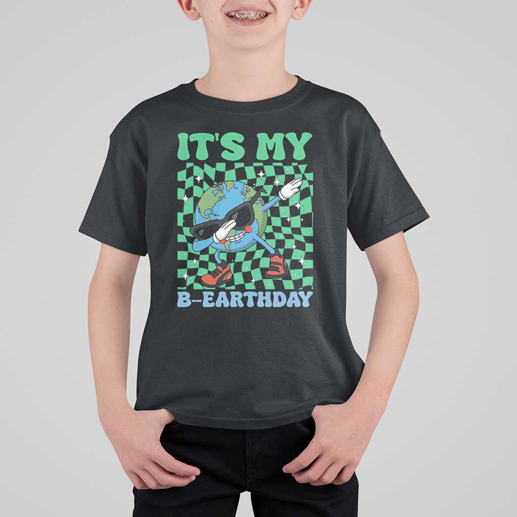 Funny Earth Day T Shirt For Kid Its My B-Earthday