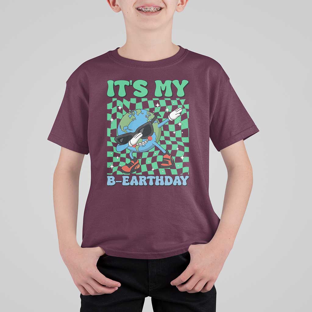 Funny Earth Day T Shirt For Kid Its My B-Earthday