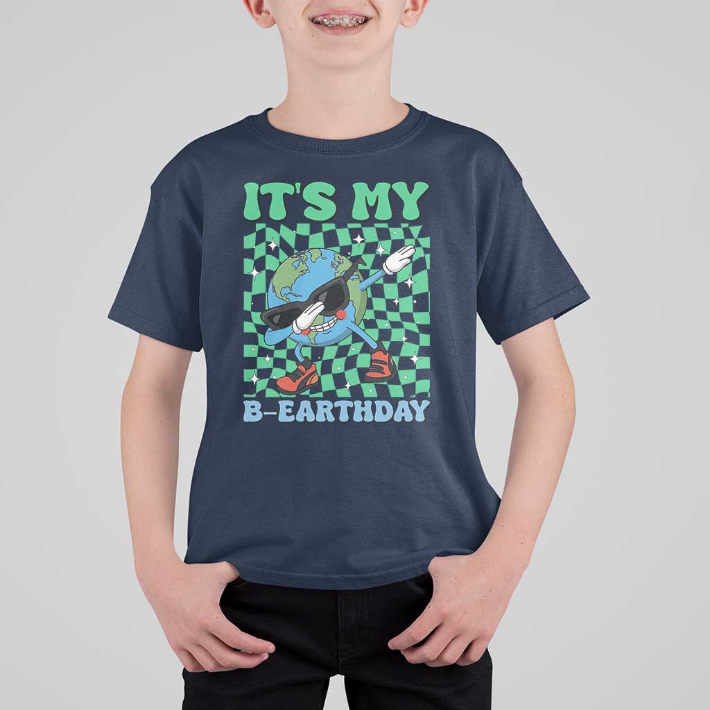 Funny Earth Day T Shirt For Kid Its My B-Earthday