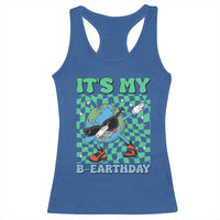Funny Earth Day Racerback Tank Top Its My B-Earthday