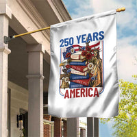 250 Years American Anniversary Garden Flag Patriotic Book Reader 4th of July
