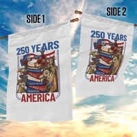 250 Years American Anniversary Garden Flag Patriotic Book Reader 4th of July