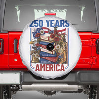 250 Years American Anniversary Spare Tire Cover Patriotic Book Reader 4th of July