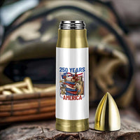 250 Years American Anniversary Bullet Tumbler Patriotic Book Reader 4th of July