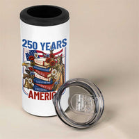 250 Years American Anniversary 4 in 1 Can Cooler Tumbler Patriotic Book Reader 4th of July